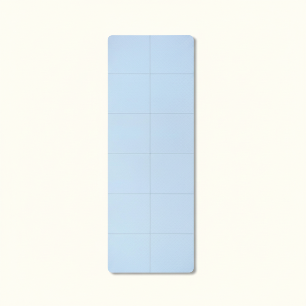 Blue Pilates Mat - Clean Product Shot Redone