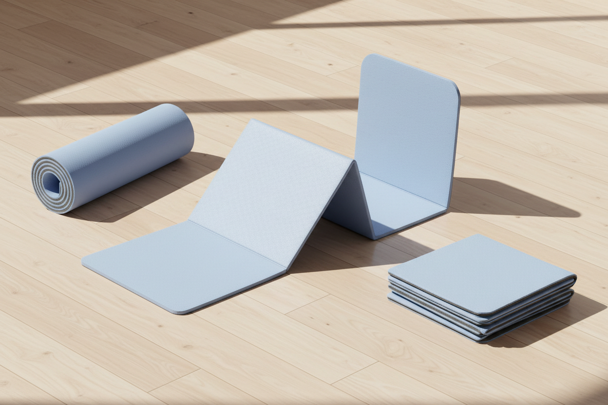 Blue Pilates Mat - Lifestyle