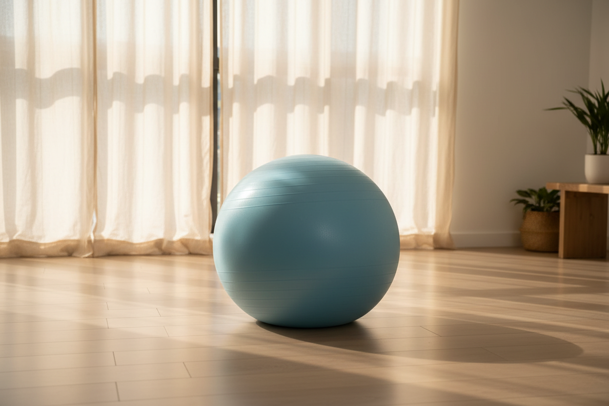 Blue Yoga Ball - Editorial Luxury