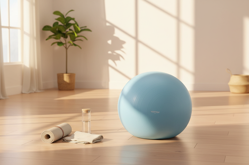 Blue Yoga Ball - Lifestyle