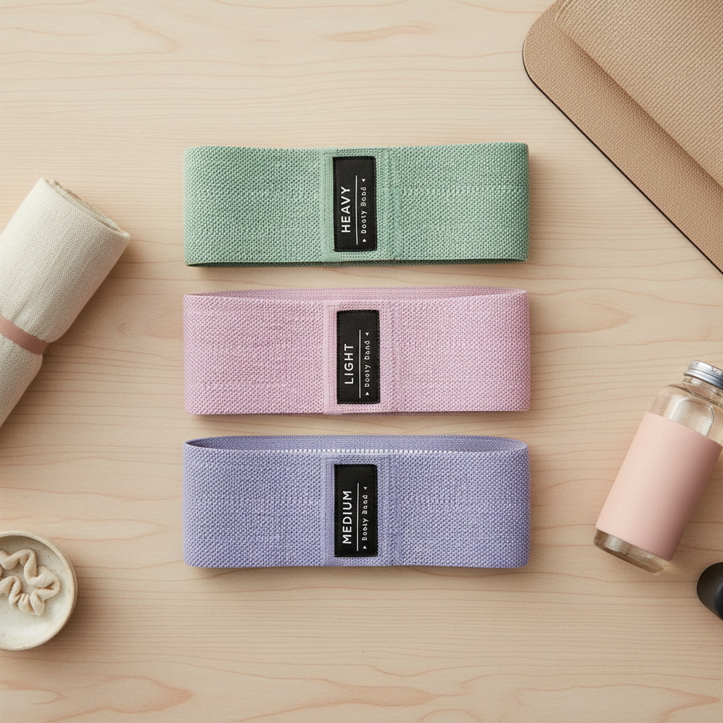 Fabric Resistance Bands - Pinterest Flat Lay