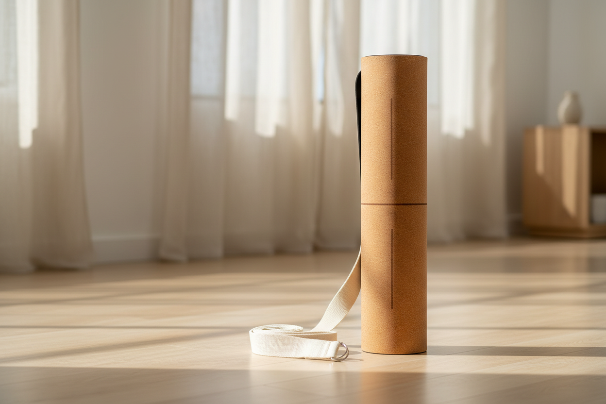 Natural Cork Pilates Mat - Editorial Luxury