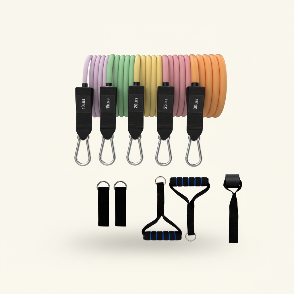 Pastel Resistance Bands - Clean Product Shot