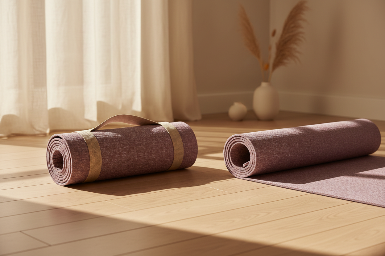Pilates Mat with Straps - Editorial Luxury