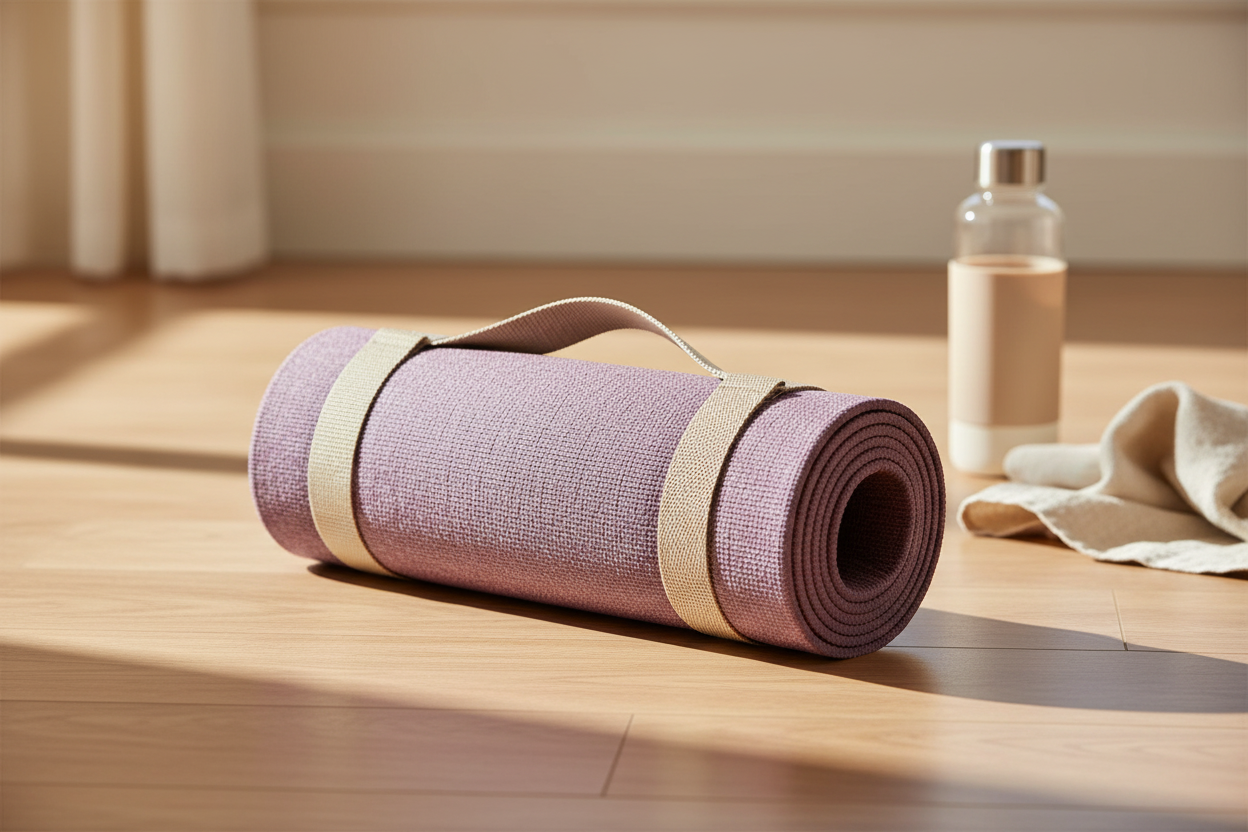 Pilates Mat with Straps - Lifestyle