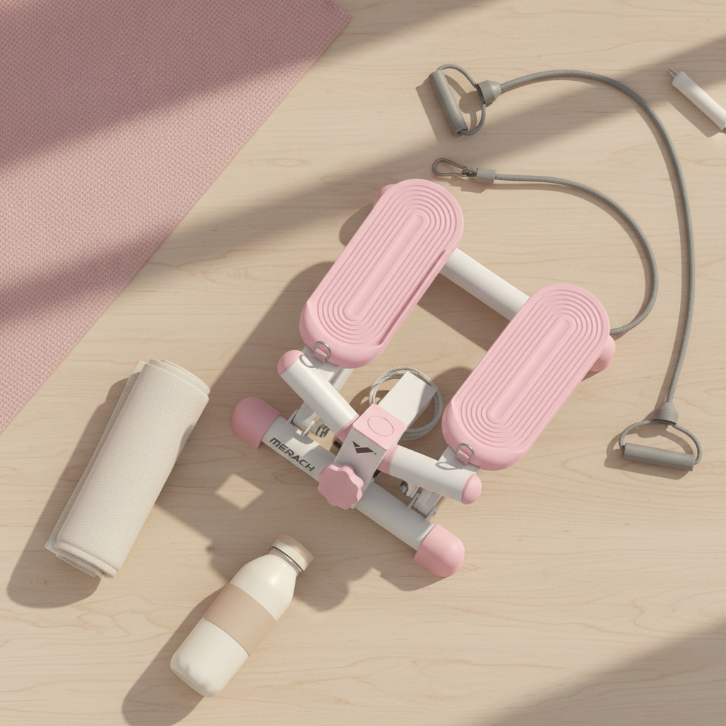 Pink Mini Stepper - Pinterest Flat Lay