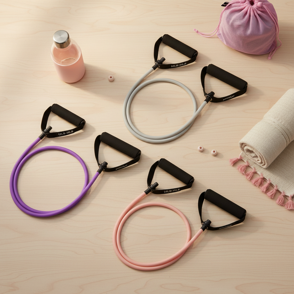 Resistance Bands - Pinterest Flat Lay