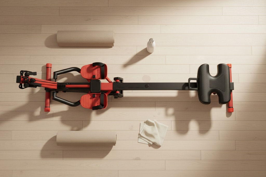 Rowing Machine - Pinterest Flat Lay